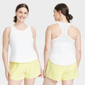 Medium - Womens Sprint Free Racerback Tank Top - All In Motion - White